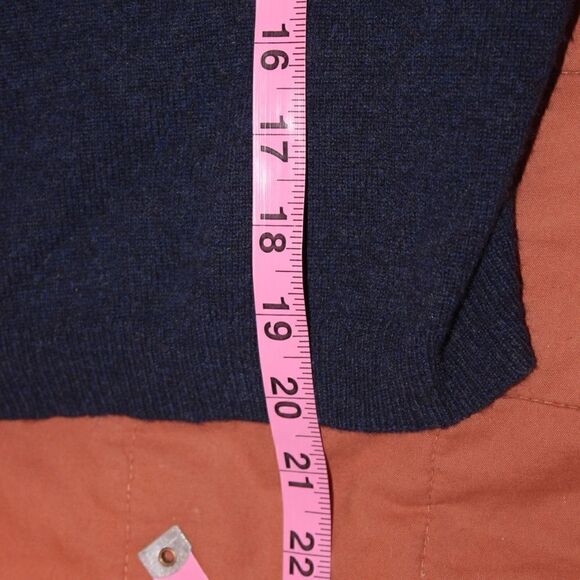 Theory Alayna S Cashmere Blue Pullover Sweater 100% Cashmere Women Size Medium - Picture 12 of 13